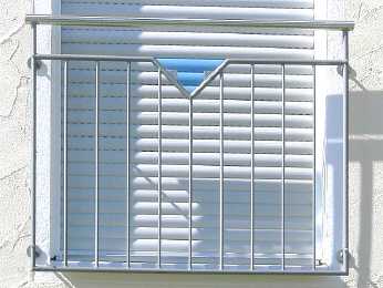 Fenstergitter Glaseinsatz