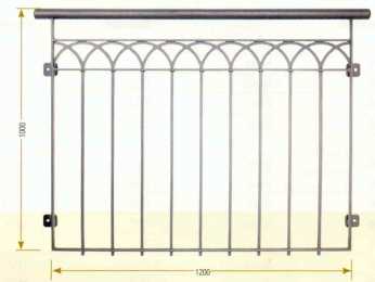 Franz&ouml;sischer Balkon mit Bogen nach Ma&szlig;