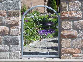 Gartentor Metall Rundbogen